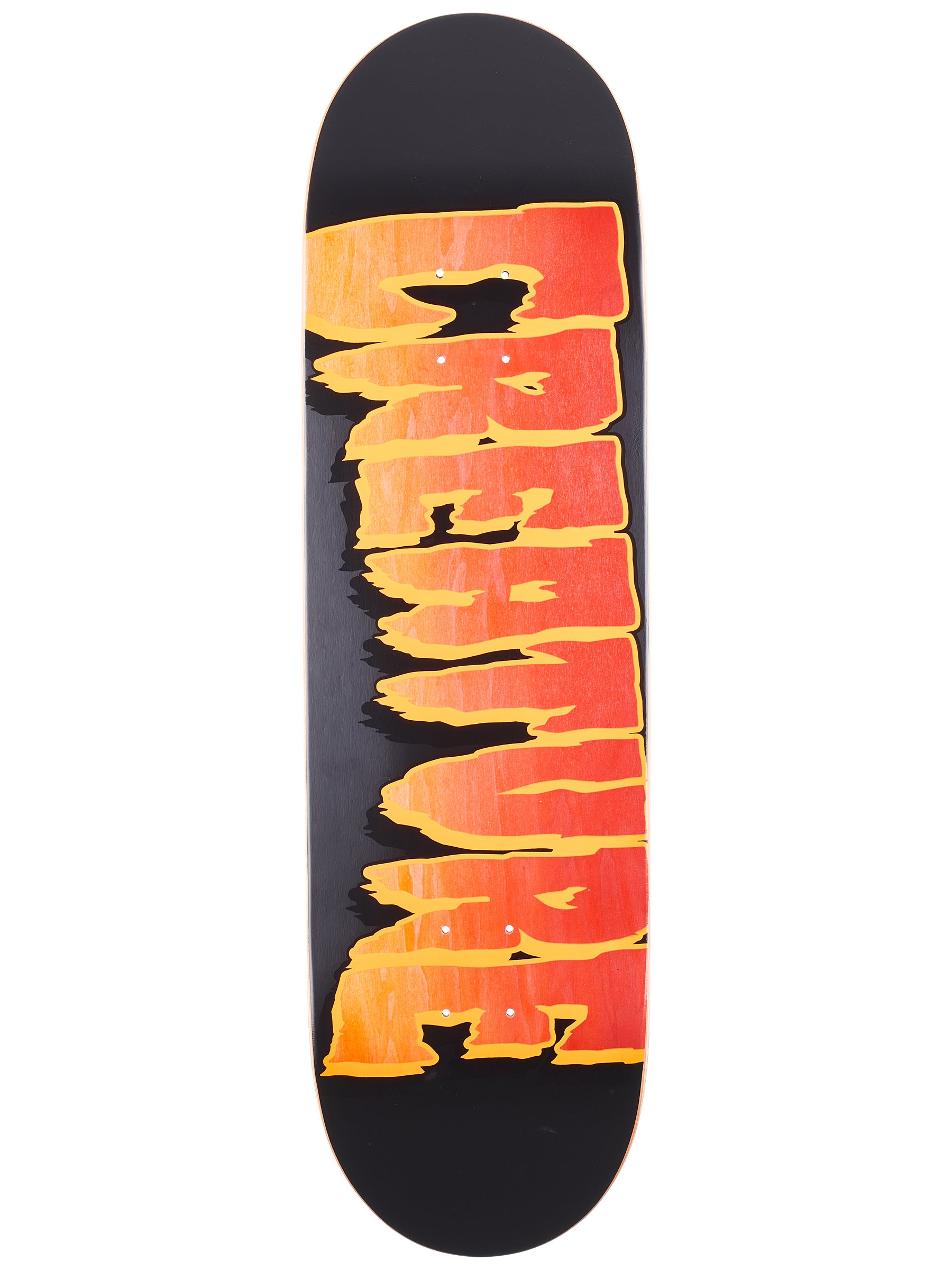 Creature Skateboard Deck Logo Outline Stumps Black/Orange 8.8 x 31.95 