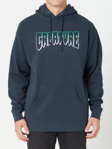 Creature Logo Outline Pullover Hoodie\Slate Blue
