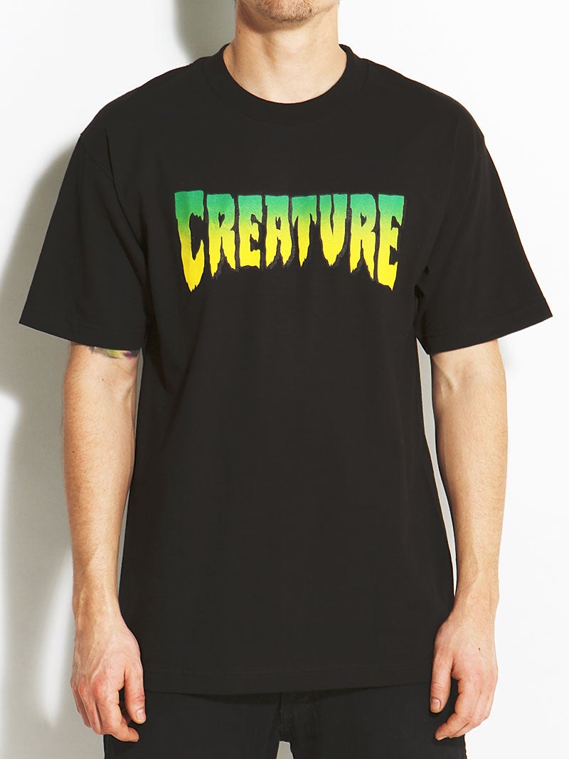 Details about   Creature LOGO OUTLINE Skateboard T Shirt BLACK XL 
