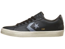 Converse Leather PL Vulc Pro Shoes Black/Grey/Egret
