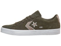 Converse Pro Leather Vulc Shoes Cave Green/Wht/Mud Mask