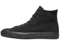 Converse CTAS Pro Hi Shoes Black/Black/Black Suede