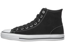 Converse CTAS Pro Hi Shoes Black/Black/White Suede