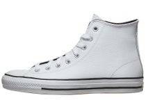 Converse CTAS Leather Hi Shoes White/White/Black
