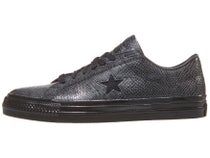 Converse One Star Pro Shoes Black/Black/White