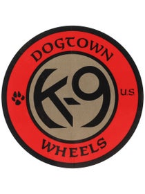 Dogtown K-9 Wheels Sticker Red/Gold