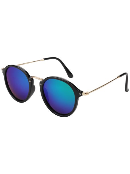 Glassy Klein Sunglasses\Blk/Grn Mirror Polarized