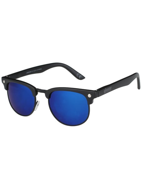 Glassy Morrison Polarized Sunglasses\Black/Blue Mirror