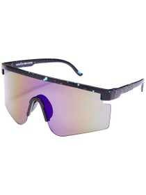 Glassy Mojave Polarized Sunglasses Black/Blue Mirror