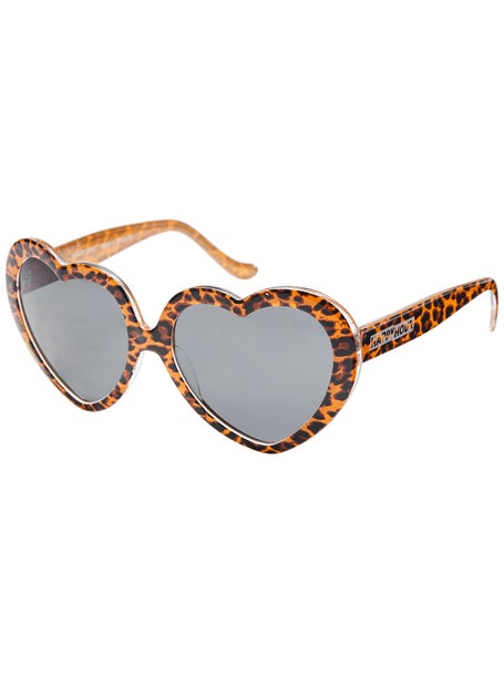 Happy Hour Heart Ons Sunglasses\Leopard