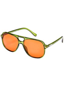 Happy Hour The Duke Beagle Sunglasses Moss Green/Orange