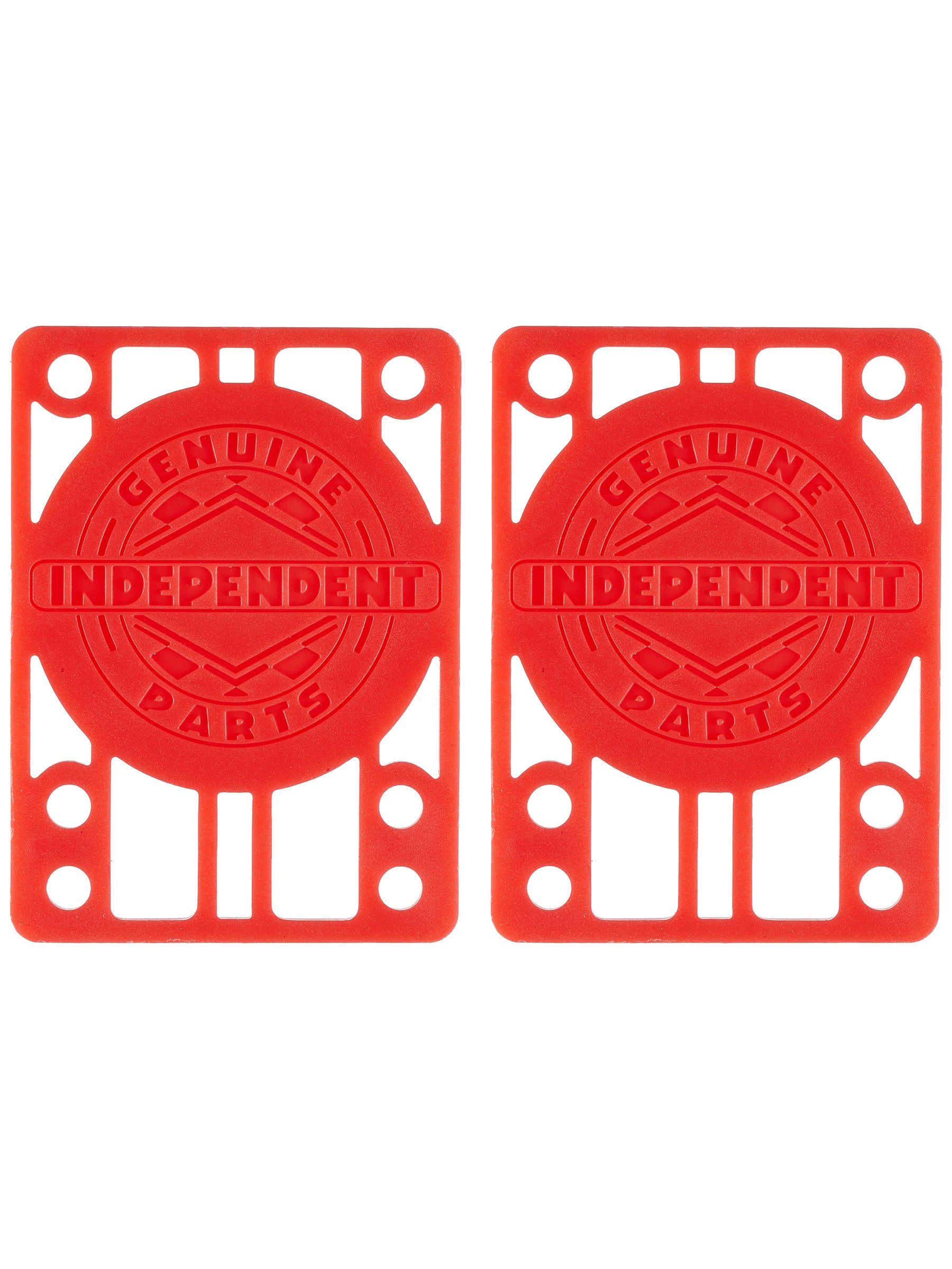 INDEPENDENT SKATEBOARD RED RISER PADS  1/8" SET OF 2 PADS *NEW* 