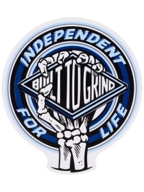 Independent For Life Clutch 3.5" Sticker Blue