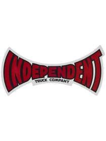Independent Span Logo 6" Sticker Red