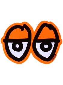 Krooked Eyes Sticker Black/Orange Medium