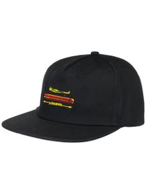 Krooked Koffin Snapback Hat Black