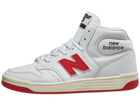 New Balance Numeric 480 Hi Shoes\White/Red