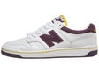 New Balance Numeric 480 Shoes White/Purple/Gold