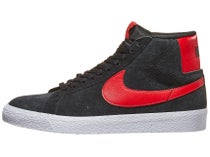 Nike SB Blazer Mid Shoes Black/Univ Red-Blk-Wht