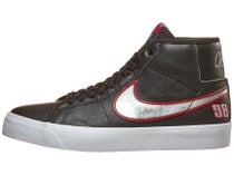 Nike SB Blazer Mid Pro GT Shoes Black/Silver-Red-White