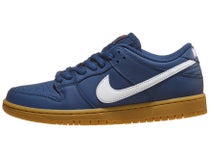 Nike SB Dunk Low Pro ISO Shoes Navy/White-Gum