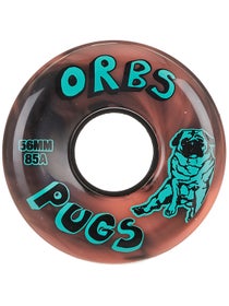 Orbs Pugs Coral/Black Swirl 85a Wheels