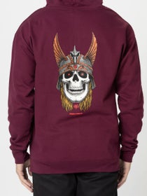 Powell-Peralta Andy Anderson Skull Hoodie Maroon