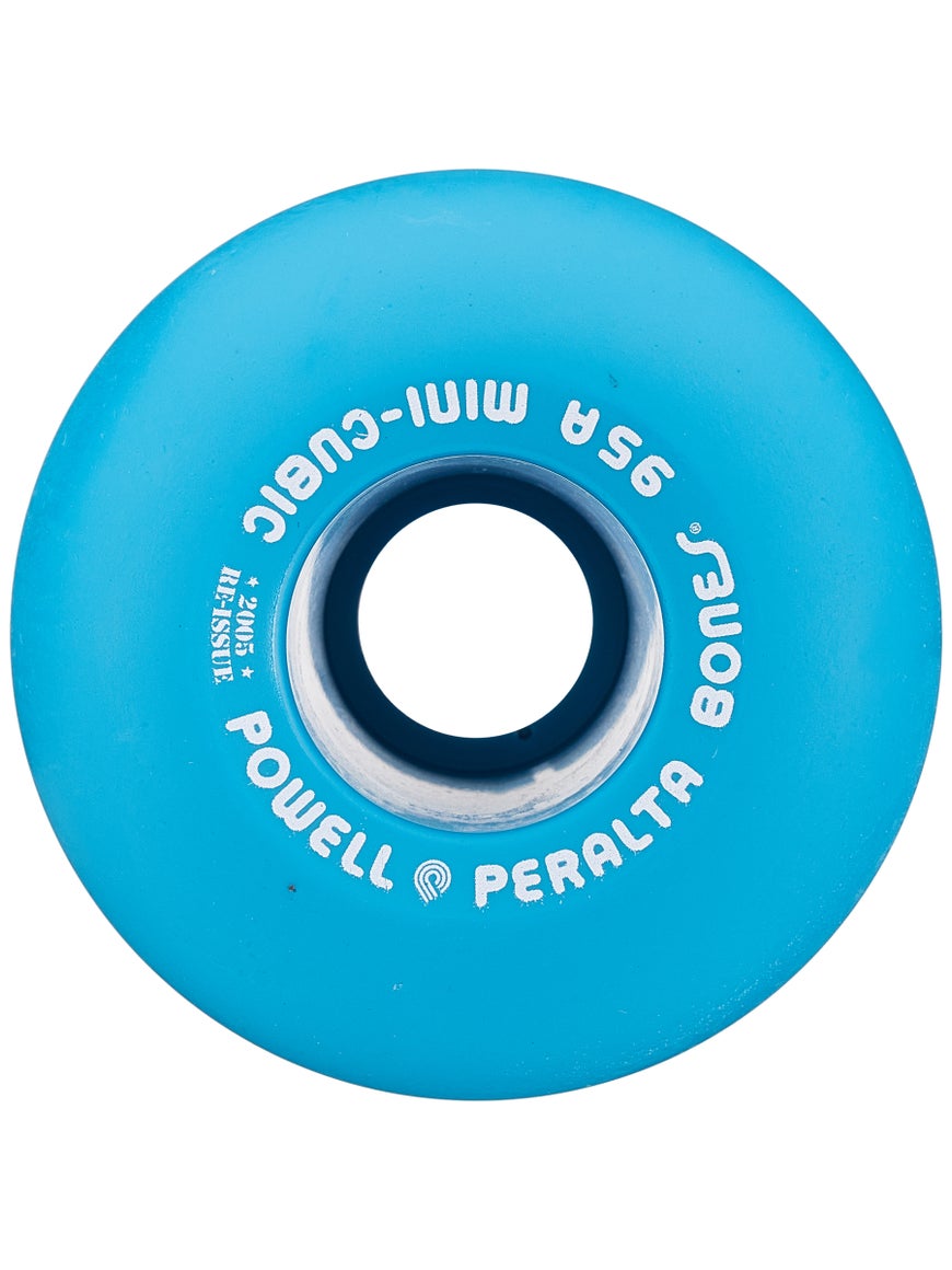 Powell Peralta Mini-Cubic Skateboard Wheels Old School Re-Issue Blue 64mm 95A