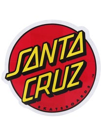 Santa Cruz Classic Dot 3" Sticker  Red/Yellow