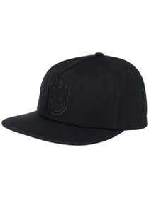 Spitfire Bighead Snapback Hat Black/Charcoal