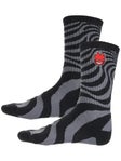 Spitfire Bighead Fill Emb Socks Black/Charcoal/Red