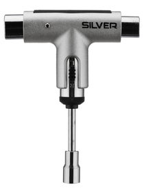 Silver Ratchet Tool Metallic Silver
