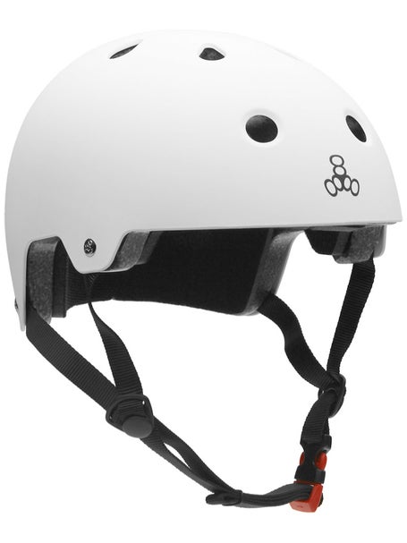 Triple 8 Dual Certified Helmet\White Rubber