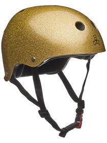 Triple 8 THE Certified Sweatsaver Helmet Gold Glitter