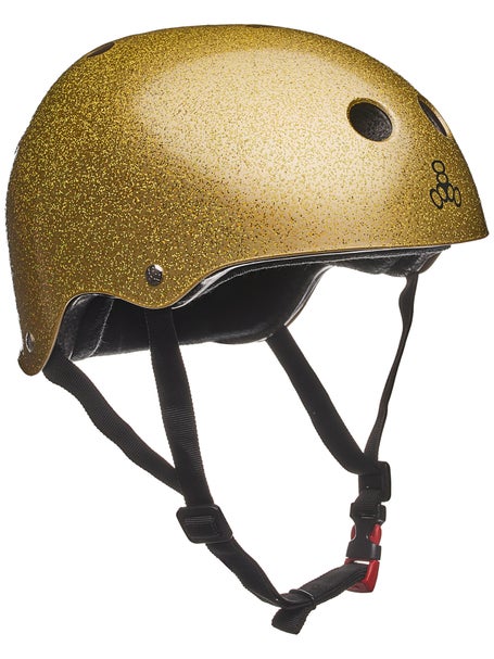 Triple 8 THE Certified Sweatsaver Helmet\Gold Glitter