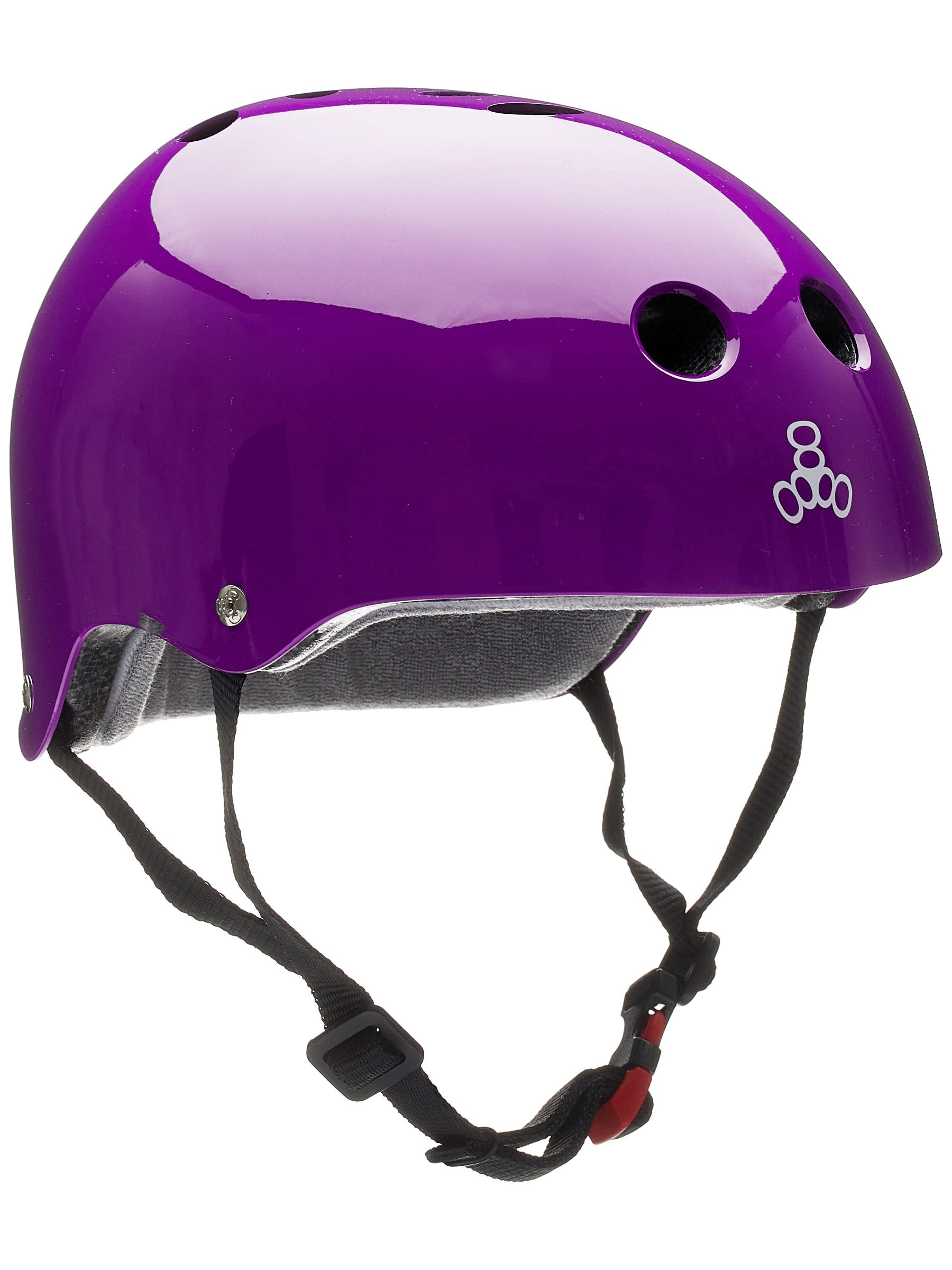 Triple 8 Brainsaver Helmet with EPS Gloss Purple, Large/X-Large