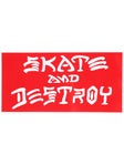 Thrasher Skate And Destroy Large Sticker Red
