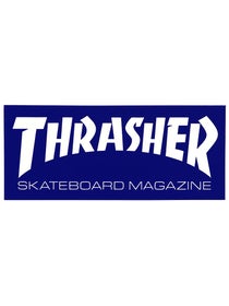 Thrasher Skate Mag Logo Medium Sticker Blue