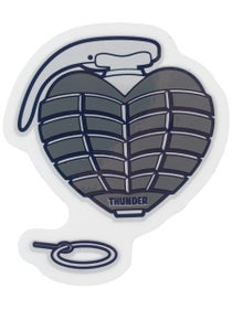 Thunder OG Grenade Sticker Grey