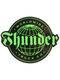 Thunder World Wide Sticker Green