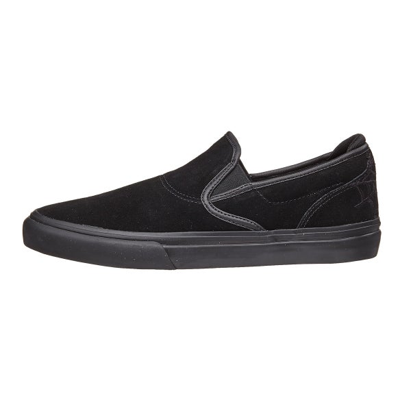 Emerica Black Monday Wino G6 Slip On Shoes Black/Black 360 View