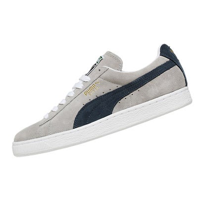 Puma Suede Classic Shoes Limestone Grey/Midnight Navy 360 View