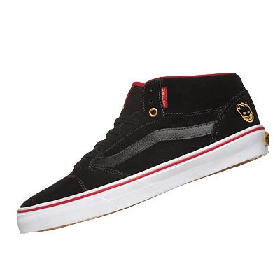 Vans x Spitfire TNT 5 Mid Shoes Black/Gold 360 View