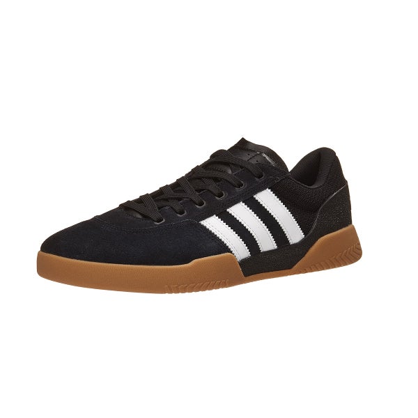 Adidas City Cup Shoes Black/White/Gum 360 View