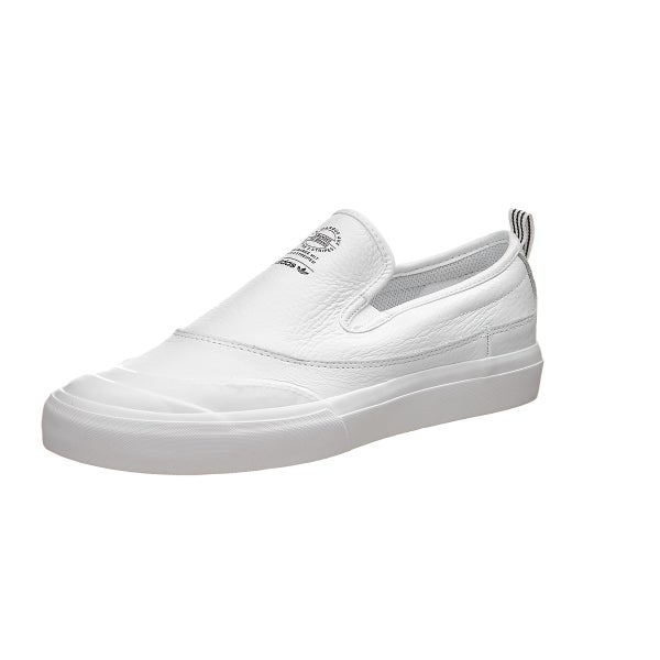 adidas matchcourt slip on white leather