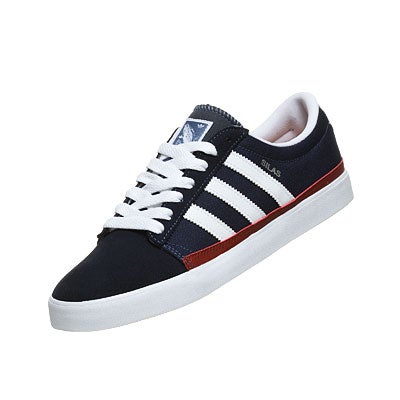 x Silas Shoes Navy/White 360 View