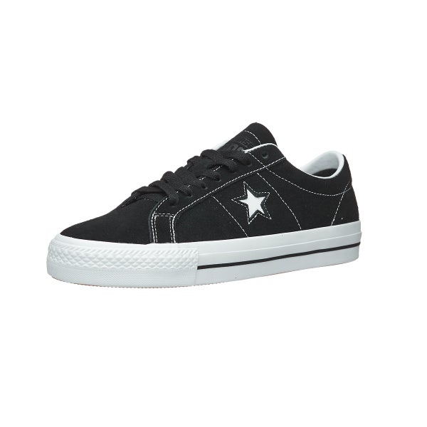 Telégrafo Alargar Disgusto Converse One Star Pro Shoes Black/White/White 360 View