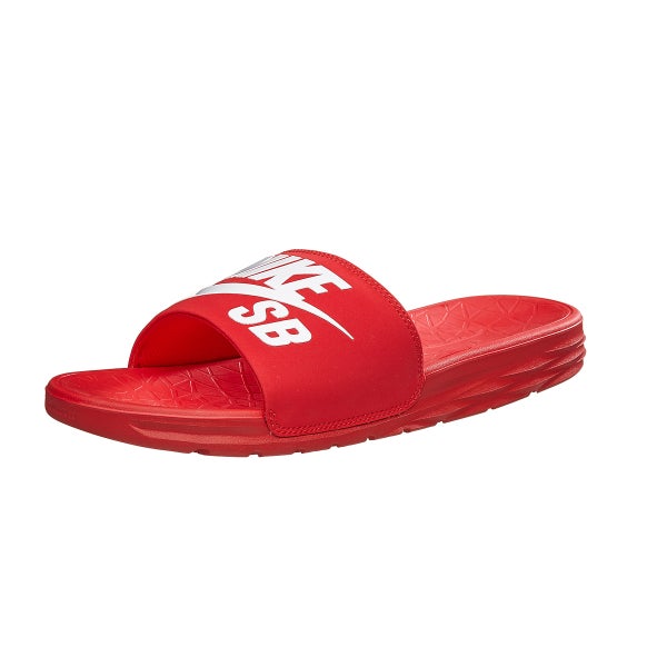 Red nike hot sale sb slides