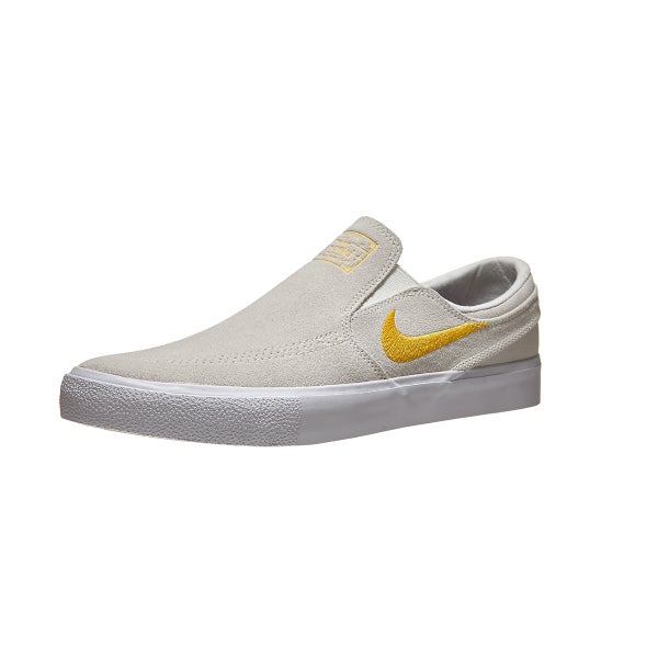 White and 2024 gold janoskis