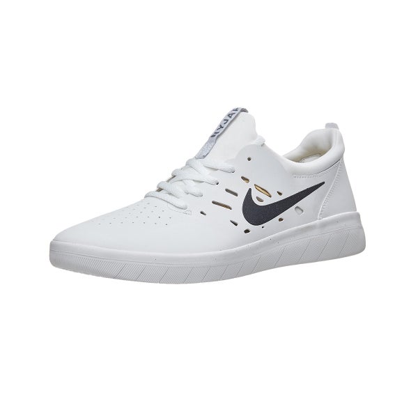 Nike SB Nyjah Free Shoes Summit White/Anthracite-Lemon 360 View